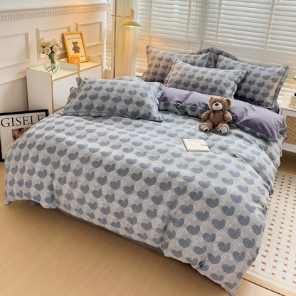 [Llevá 2 Pagá 1] Juego de Cama Completo Estampado en Algodón y Poliéster +2 Fundas para Almohada