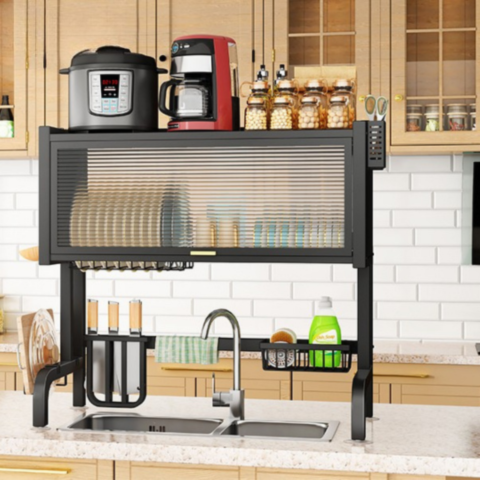 Organizador de Cocina Multifuncional en Acero Inoxidable + REGALO: Kit de Utensilios