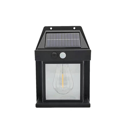 Kit 10 Lámparas Solares Coloniales con Sensor de Movimiento y Panel Fotovoltaico a Prueba de Agua