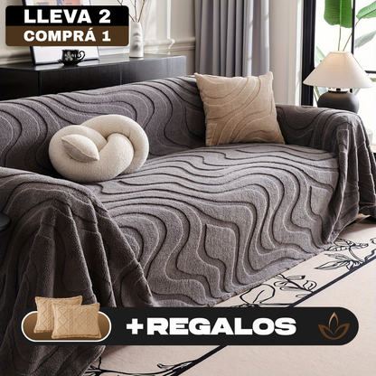 [Llevá 2 Pagá 1] Funda para Sofá Samira Completa en Algodón +2 Regalos: Fundas para Almohadones